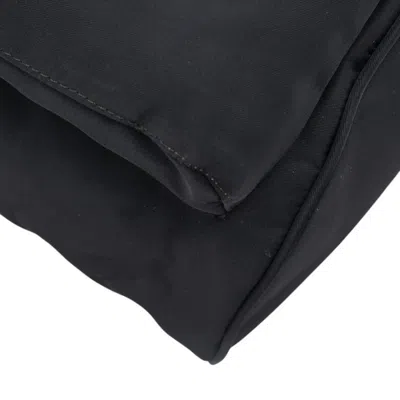 Pre-owned Fendi Black Nylon Leather Backpack ()