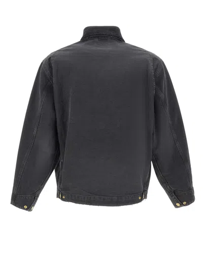 Carhartt Detroit Jacket Cotton Bradento Jackets Black In Multi
