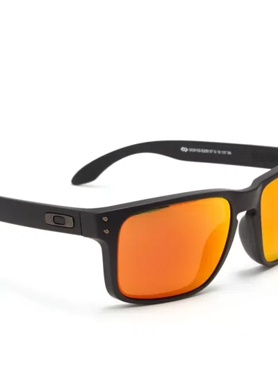 Oakley Rectangular Sunglasses Adjustable Nose Pads Design In Black
