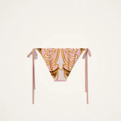 La Doublej String Bikini Bottom In Multi