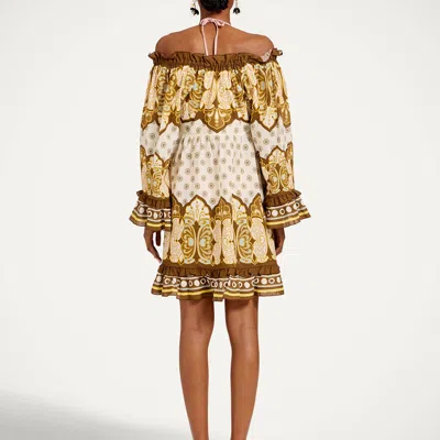 La Doublej Boho Mini Dress In Pattern