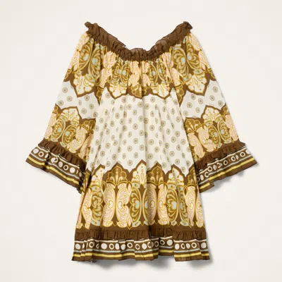 La Doublej Boho Mini Dress In Pattern