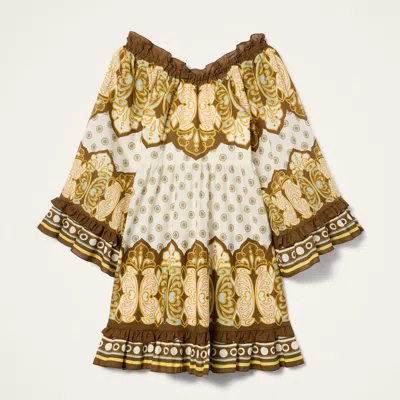 La Doublej Boho Mini Dress In Pattern