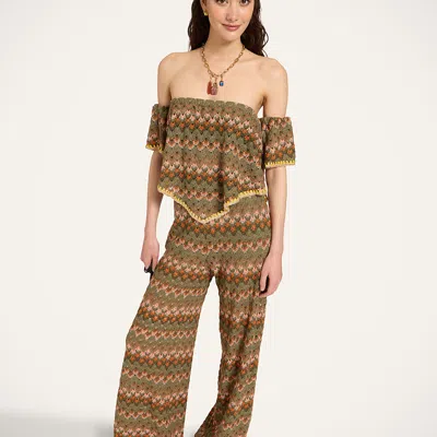 La Doublej Palazzo Pants In Pattern
