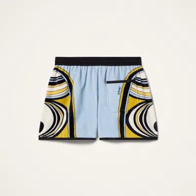 La Doublej Pull-up Shorts In Blue