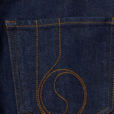 La Doublej Printed Cropped Flared Jeans In Blue