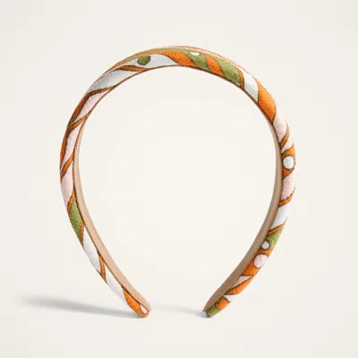 La Doublej Flat Headband In White