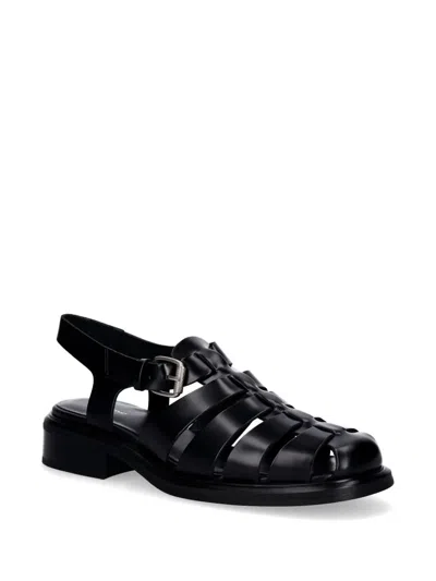 Vagabond Ellis Caged Buckle-fastening Sandals In Black