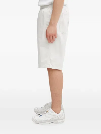 Gramicci Elasticated Logo-patch Shorts In White