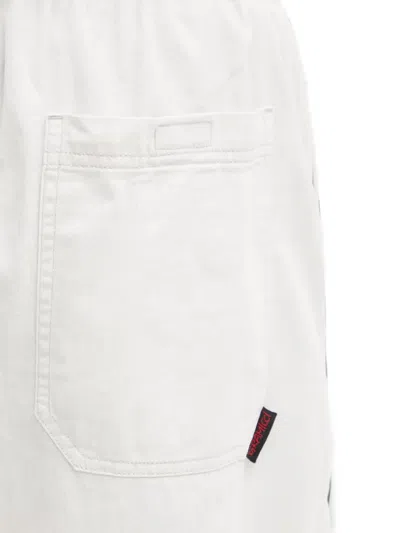 Gramicci Elasticated Logo-patch Shorts In White