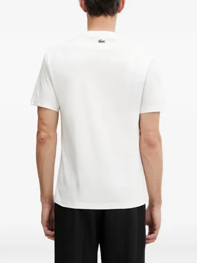 Lacoste Crew-neck Short-sleeve T-shirt In White