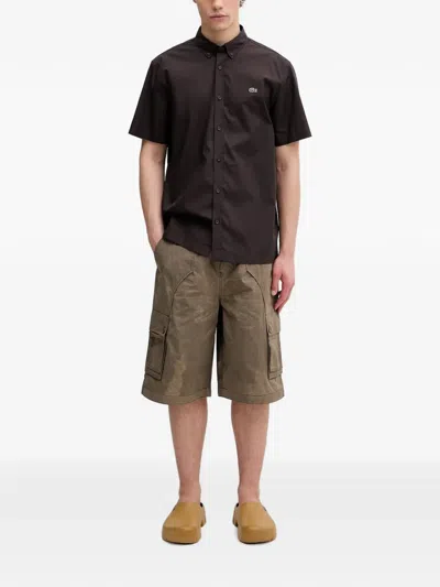 Andersson Bell Carpender Multi-pocket Cargo Shorts In Brown