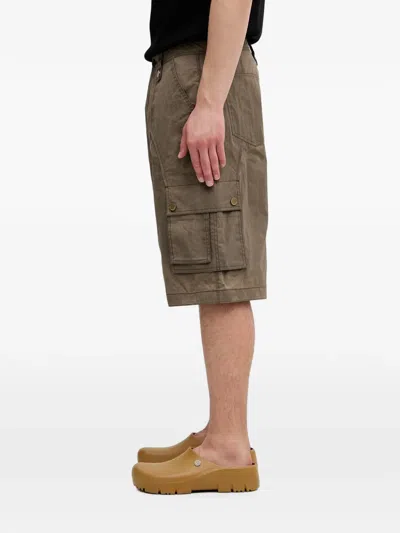 Andersson Bell Carpender Multi-pocket Cargo Shorts In Brown