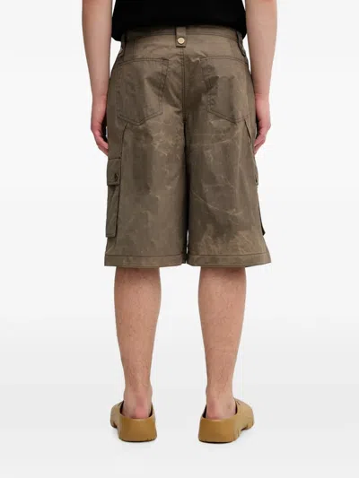 Andersson Bell Carpender Multi-pocket Cargo Shorts In Brown