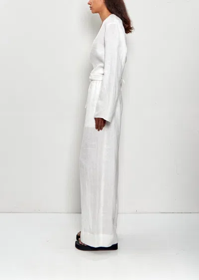 Comoli Canapa Cache-couer Top In White
