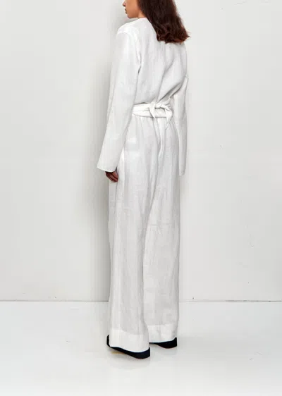 Comoli Canapa Cache-couer Top In White