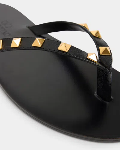 Valentino Garavani Black Cp Leather Sneakers In Multi