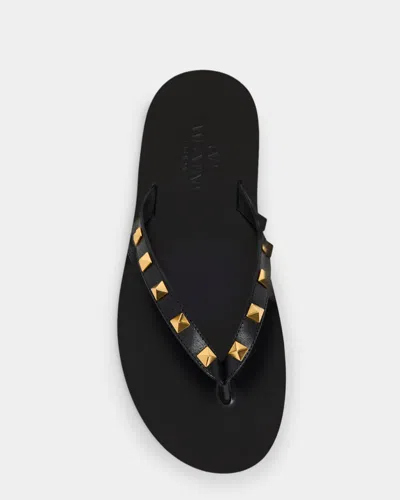 Valentino Garavani Black Cp Leather Sneakers In Multi