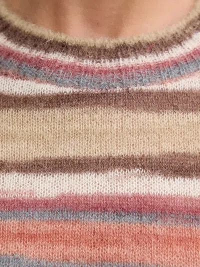 A.p.c. Pull Gabby Striped Knit Sweater In Multi
