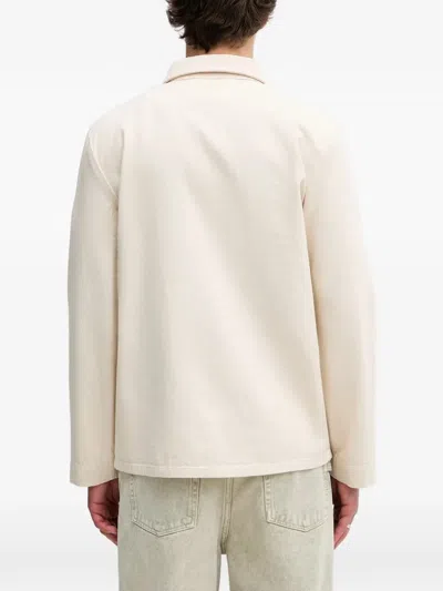 A.p.c. Kerlouan Button-up Patch-pocket Jacket In Neutral