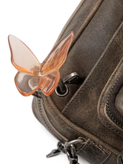 Andersson Bell Butterfly Multi-pocket Shoulder Bag In Brown