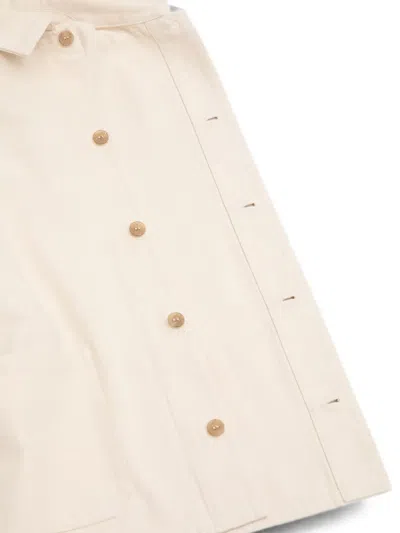 A.p.c. Kerlouan Button-up Patch-pocket Jacket In Neutral