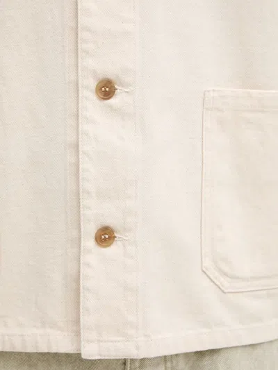 A.p.c. Kerlouan Button-up Patch-pocket Jacket In Neutral