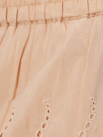 Allsaints Womens Plaster Pink Camille Embroidered Woven Maxi Skirt In Brown