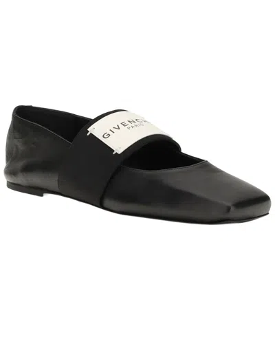 Givenchy Leather Ballerina Flat In Black