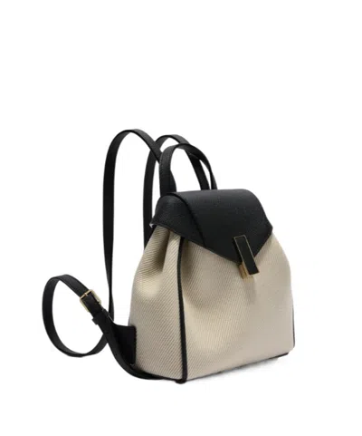 Valextra Iside Textured Canvas Backpack Mini In Brown