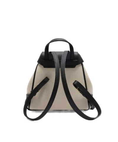 Valextra Iside Textured Canvas Backpack Mini In Brown