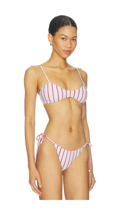 Superdown Minca Bikini Top In White