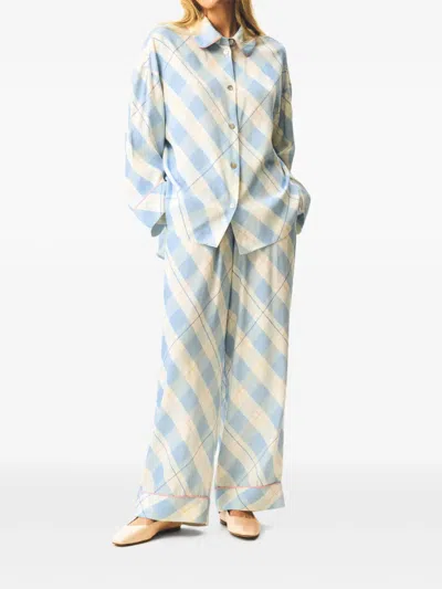 Sleeper Pastelle Oversized Shirt In Blue