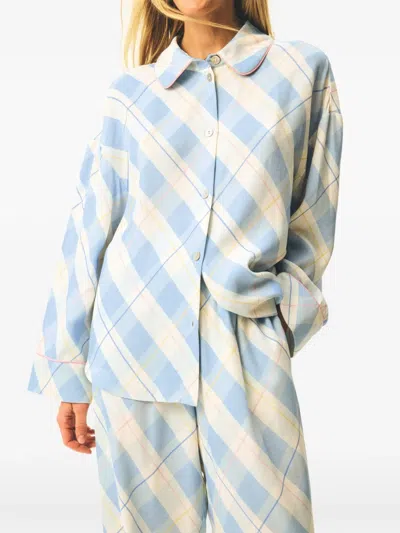 Sleeper Pastelle Oversized Shirt In Blue