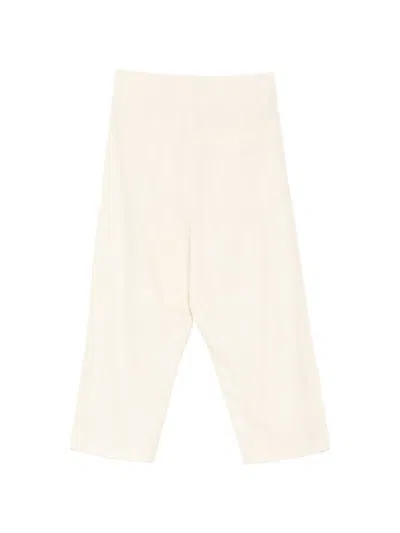 Forme D'expression Tie-waist Vertical-stripe Trousers In Neutral