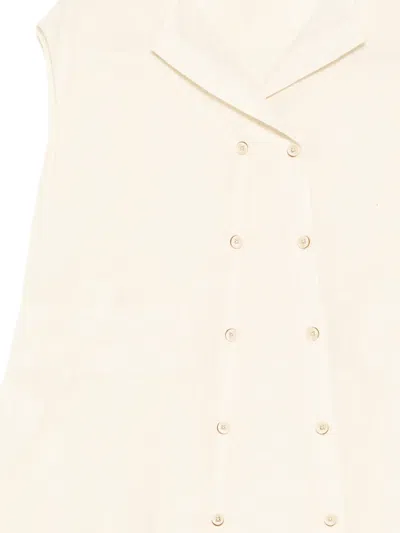 Forme D'expression Double-breasted Dress In White