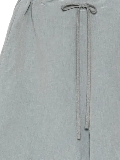 Forme D'expression Drawstring Baggy Shorts In Gray