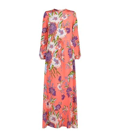 Shop Diane Von Furstenberg Floral Silk Maxi Dress