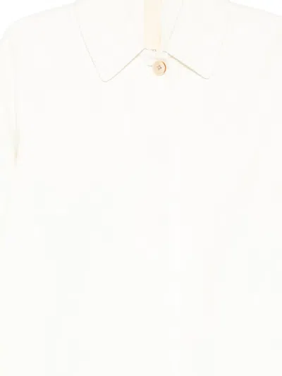 Forme D'expression Side-vent Caban Jacket In White