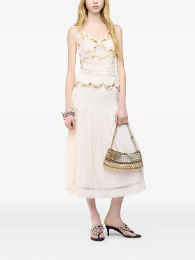 Rabanne Lace-embroidered Top In Multi