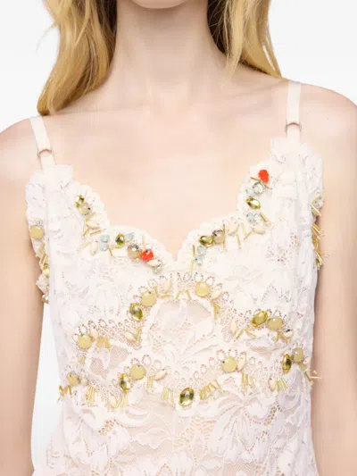 Rabanne Lace-embroidered Top In Multi