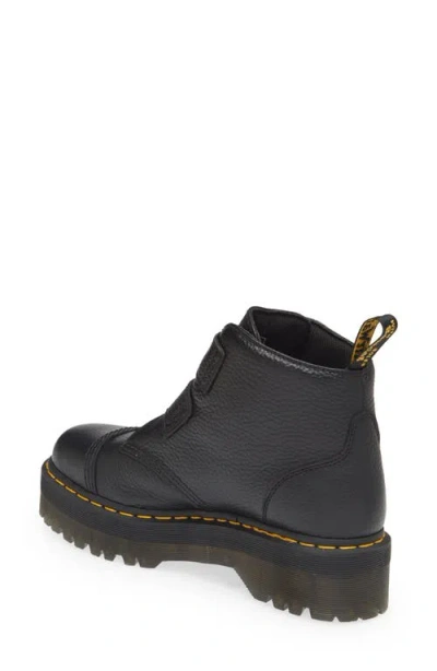 Dr. Martens Devon Flower Platform Bootie In Black