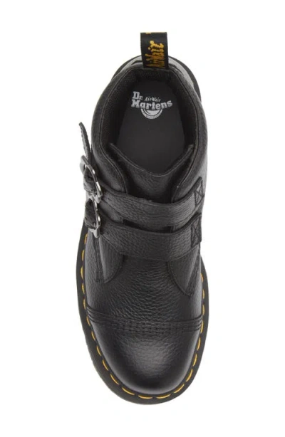 Dr. Martens Devon Flower Platform Bootie In Black