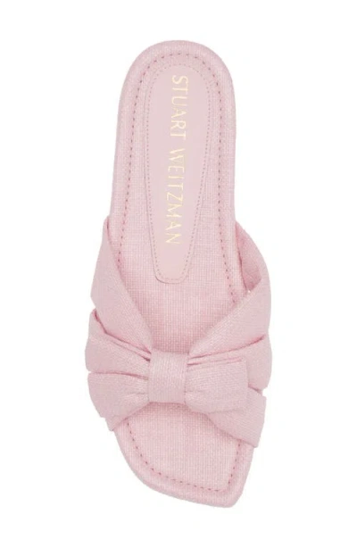 Stuart Weitzman Sofia Slide Sandal In Pink