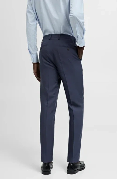 Mango Slim Fit Pants In Blue