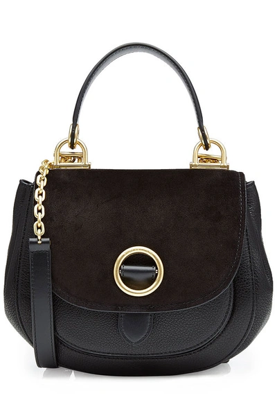 Michael Michael Kors Suede Shoulder Bag With Leather