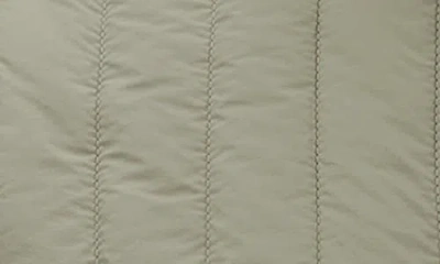 Rains Banja Water Resistant Channel Quilted Bomber Jacket In Drift