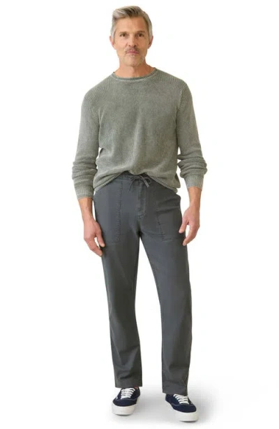 Faherty Dune Drawstring Utility Pants In Gray