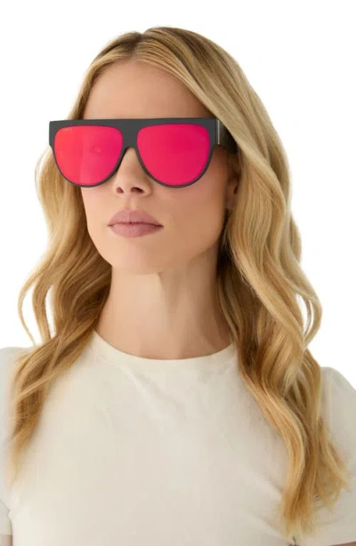 Diff Georgie 58mm Gradient Shield Sunglasses In Black