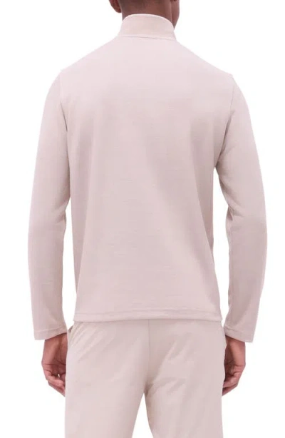 Bugatchi Quarter Zip Performance Pullover In Pink